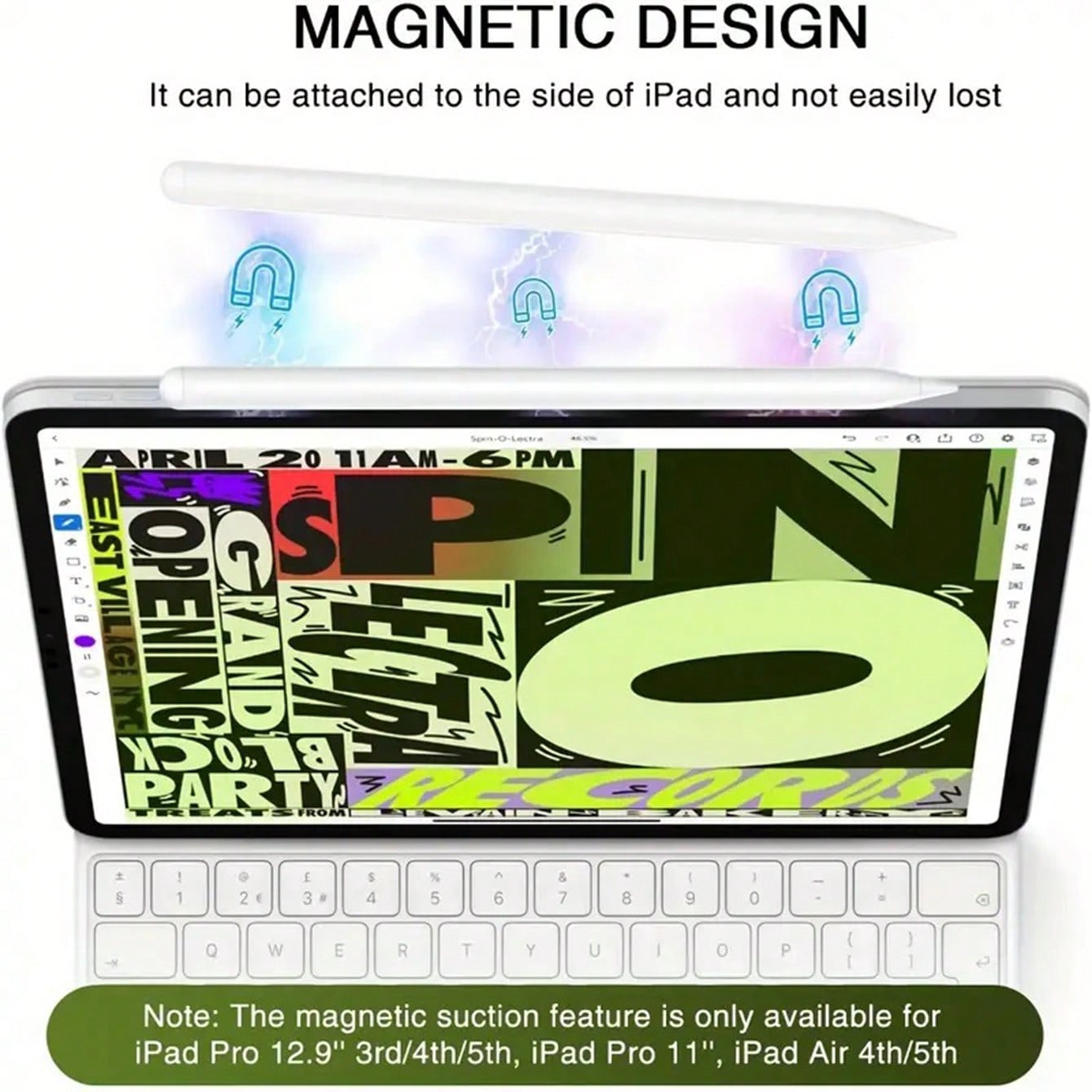 Universal Capacitive Touch Pen for Tablets Smartphones White