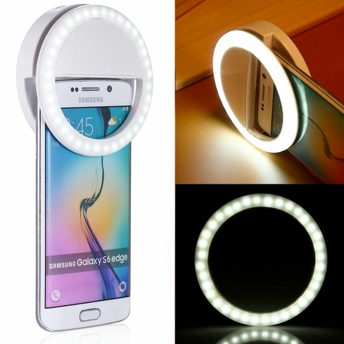 Anello LED Selfie Clip-On per Smartphone