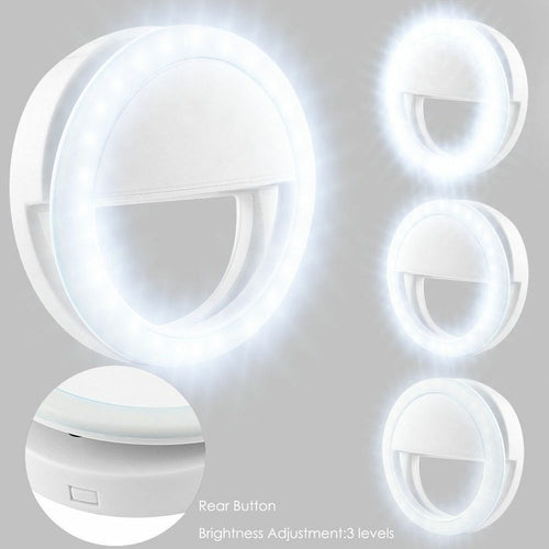 Anello LED Selfie Clip-On per Smartphone