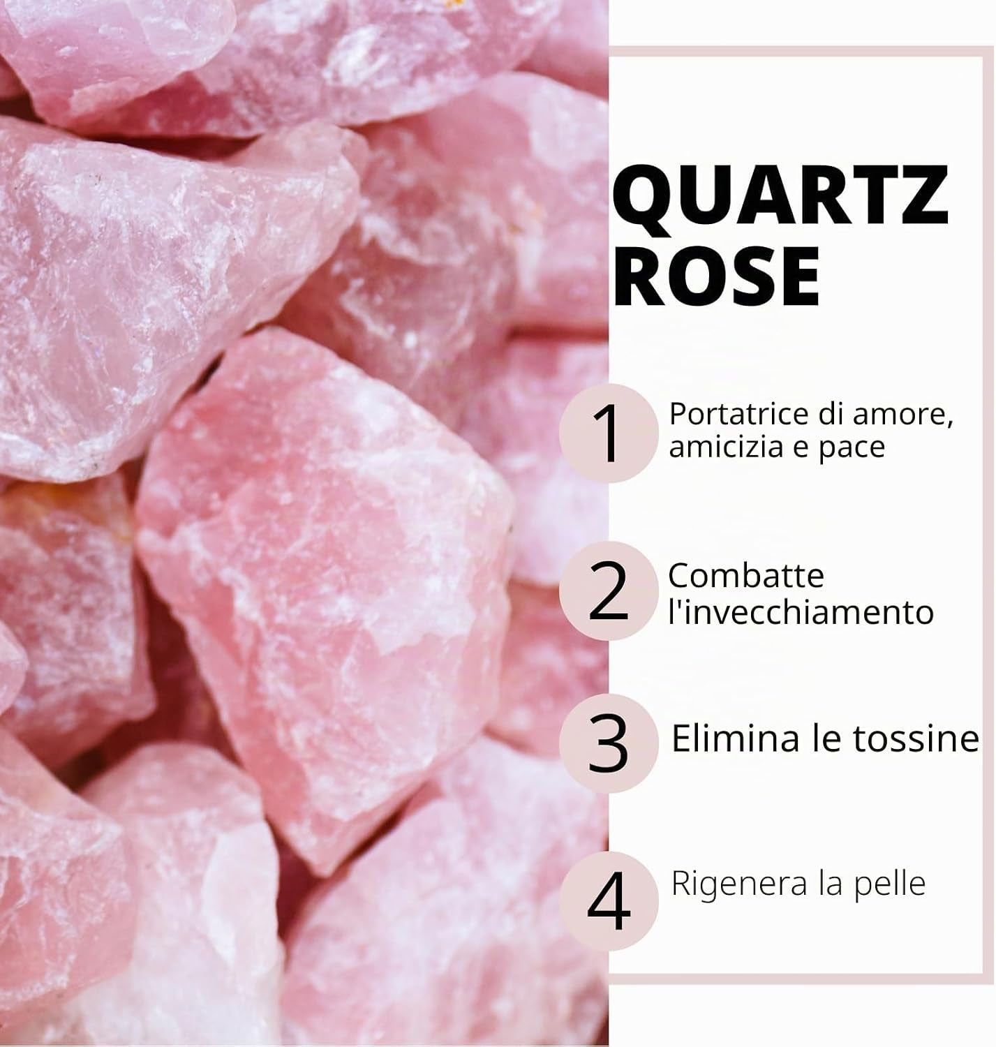 Massaggiatore Viso Roller Pietra Quarzo Rosa Elettrico – Rullo in Quarzo Rosa 100% Naturale – Sistema Di Vibrazione Integrato per Una Maggiore Efficienza – Antietà – Stimola La Circolazione Sanguigna