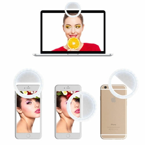 Anello LED Selfie Clip-On per Smartphone