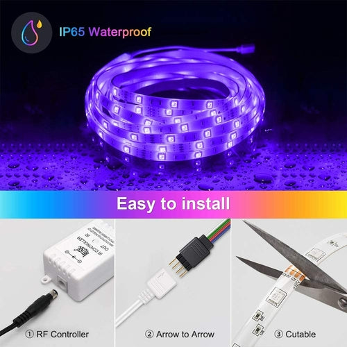 Striscia LED RGB 10 Metri Impermeabile — Luce Colorata per Camera