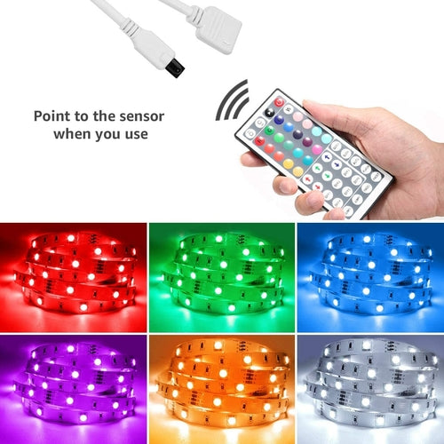Striscia LED RGB 10 Metri Impermeabile — Luce Colorata per Camera