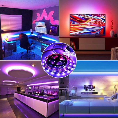 Striscia LED RGB 10 Metri Impermeabile — Luce Colorata per Camera