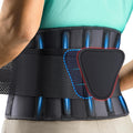 Fitcorpox Fascia Lombare Supporto Schiena Con Stecche Ergonomiche – Cintura Posturale Ortopedica Uomo Donna – Fascia Elastica Traspirante per Mal Di Schiena, Postura, Sport,Lavoro (XXL)