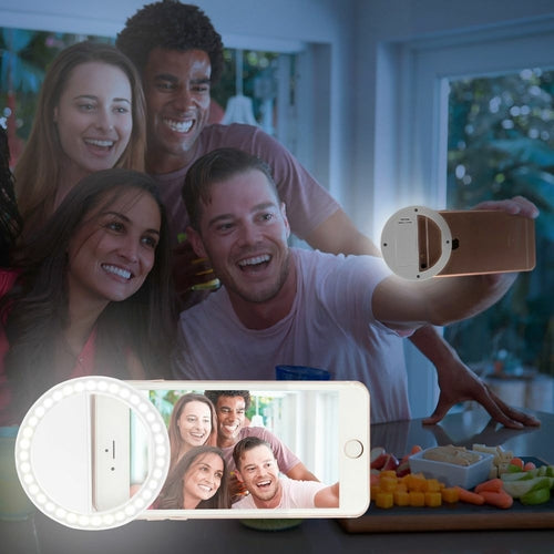 Anello LED Selfie Clip-On per Smartphone