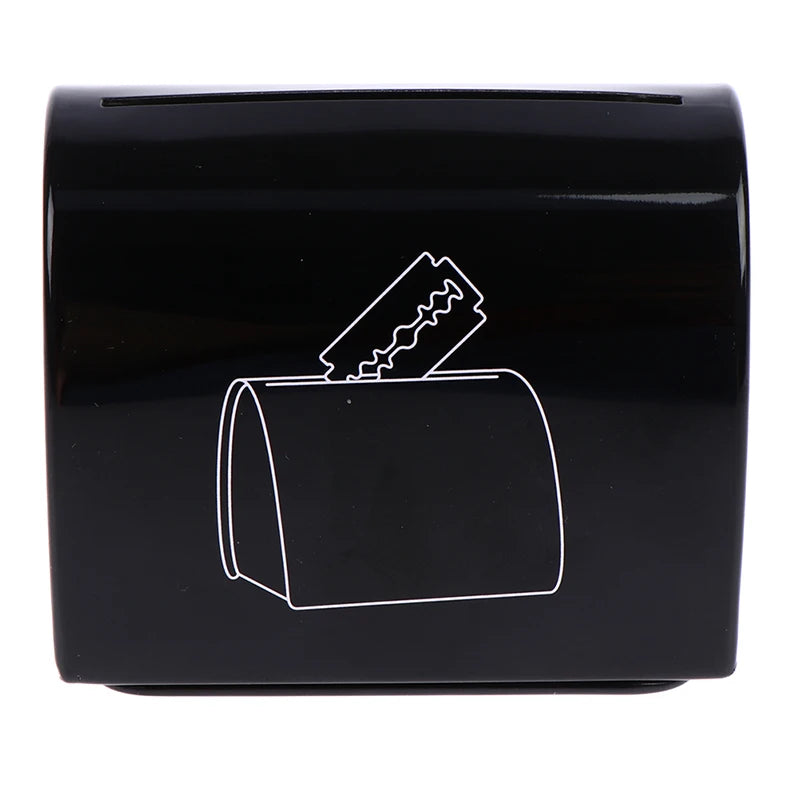 Portable Blade Disposal Case Safe Storage Bank for Used Safety Razor Blades Mini Metal Box