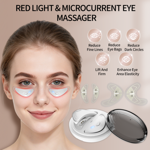 Dispositivo Beauty Occhi EMS — Luce Rossa, Microcorrenti, Anti-Rughe